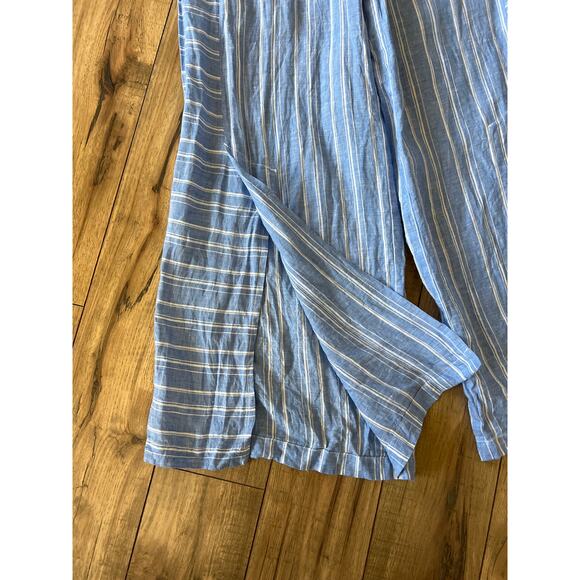 ett:twa by Anthropologie size 0P 0 petite striped linen pants - Picture 2 of 5
